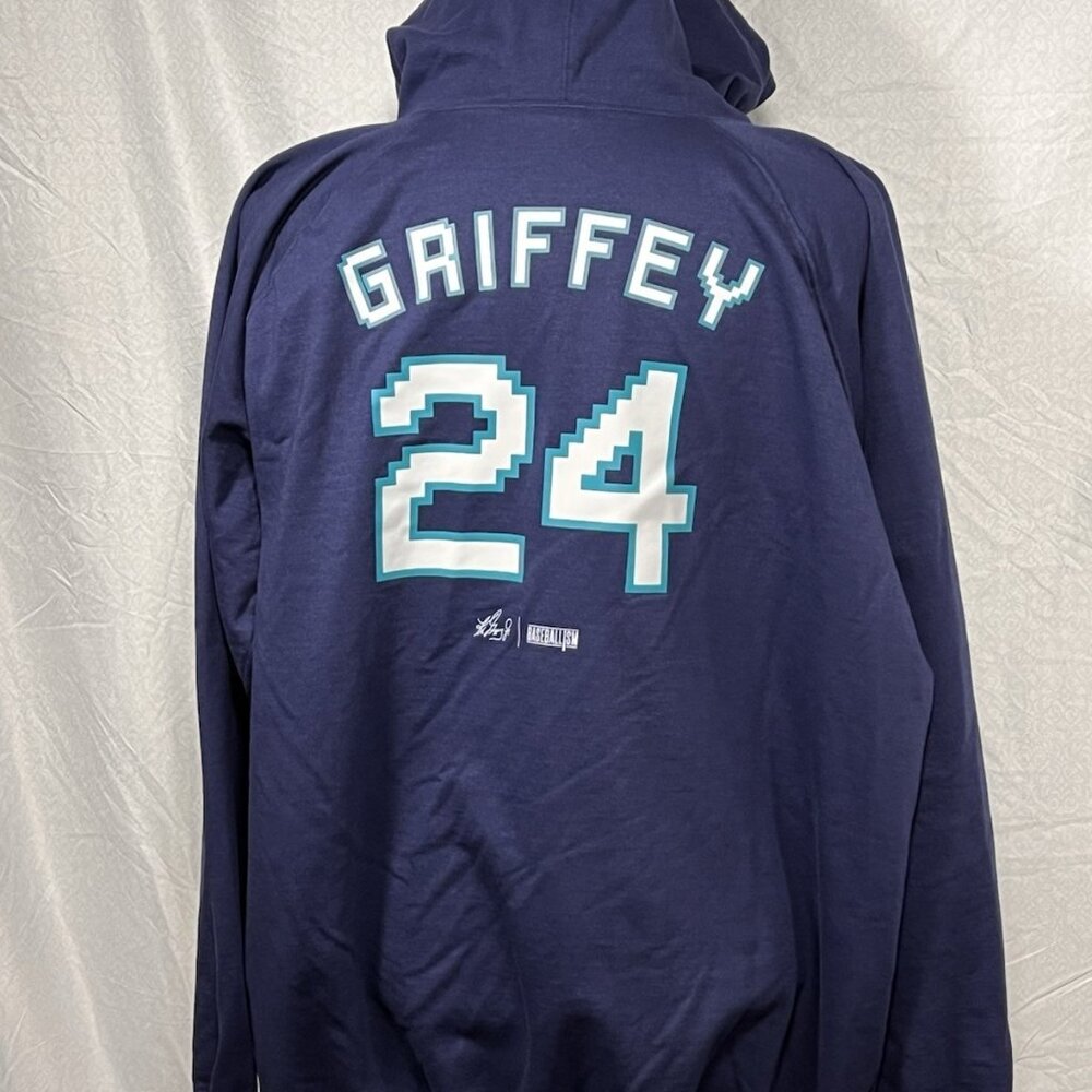 Baseballism Ken Griffey Jr Hoodie XXL Seattle Mariners GRIFFEY 24 - Picture 7 of 16